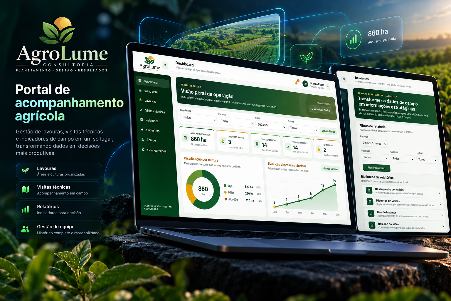 Exemplo de solução para agronegócio